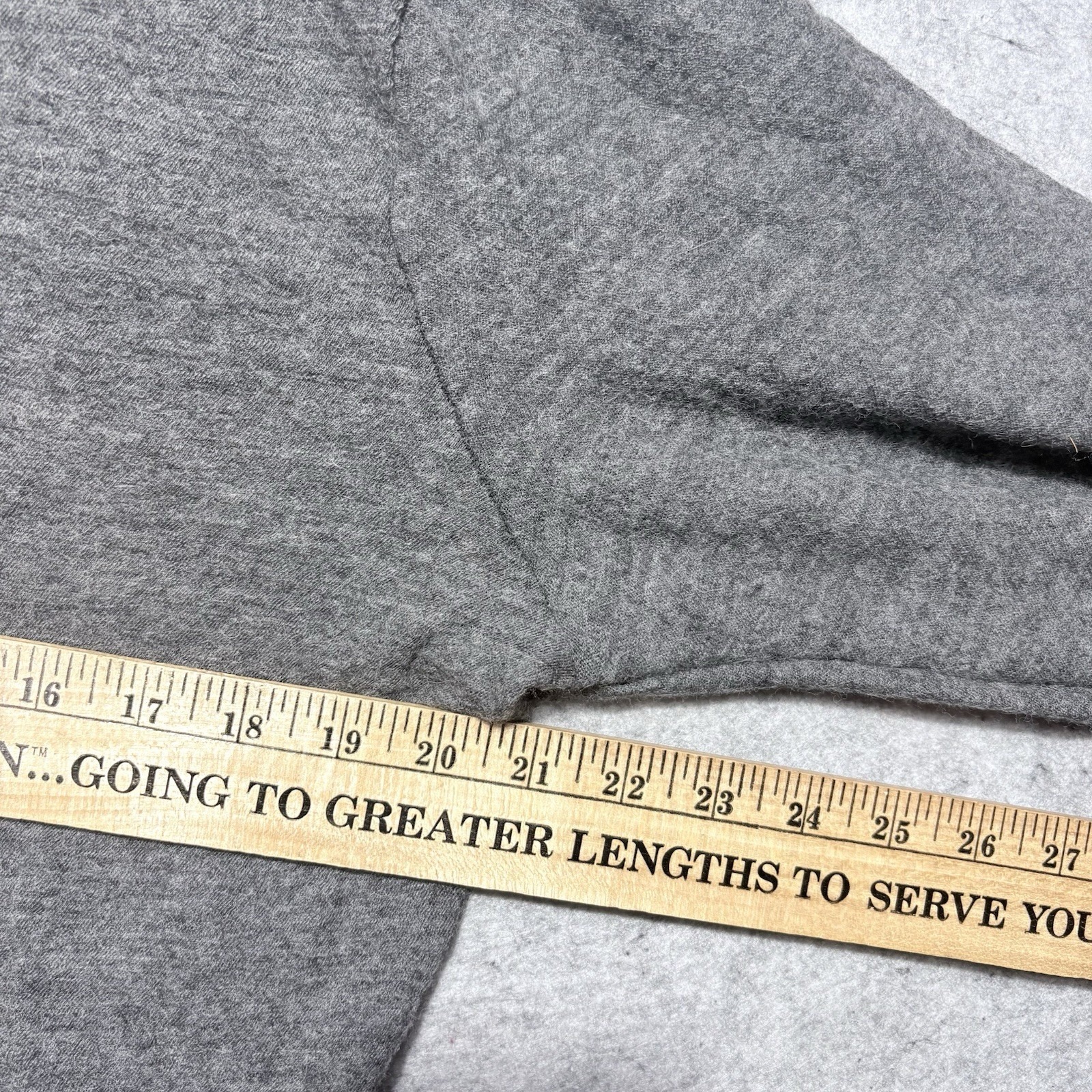 Appalachian Gear Co 100% Peruvian Alpaca Hoodie Women's L Gray Usa Lightweight — image 7 of 8